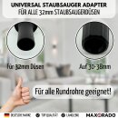 Maxorado Vario Universal Adapter 32mm auf 30-38 mm Anschluss zb für Electrolux Fam Thomas Numatic Dirt Devil Bosch Siemens Miele