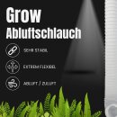 3m Abluftschlauch Grow 100mm Set für Lüfter Grower Schrank Growbox Zelt