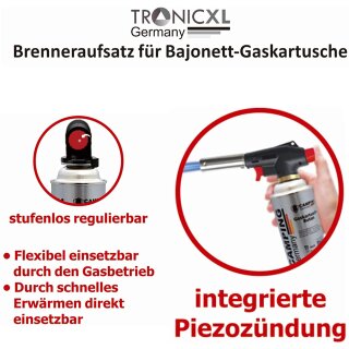 Aufsatz Brenner Gasbrenner Bunsenbrenner für 227g Gas Kartuschen