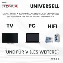 Fernsehkopfhörer Kopfbügel 6m langes Kabel TV Klinke Fernseher Kopfhörer lang 6,35mm 3,5mm