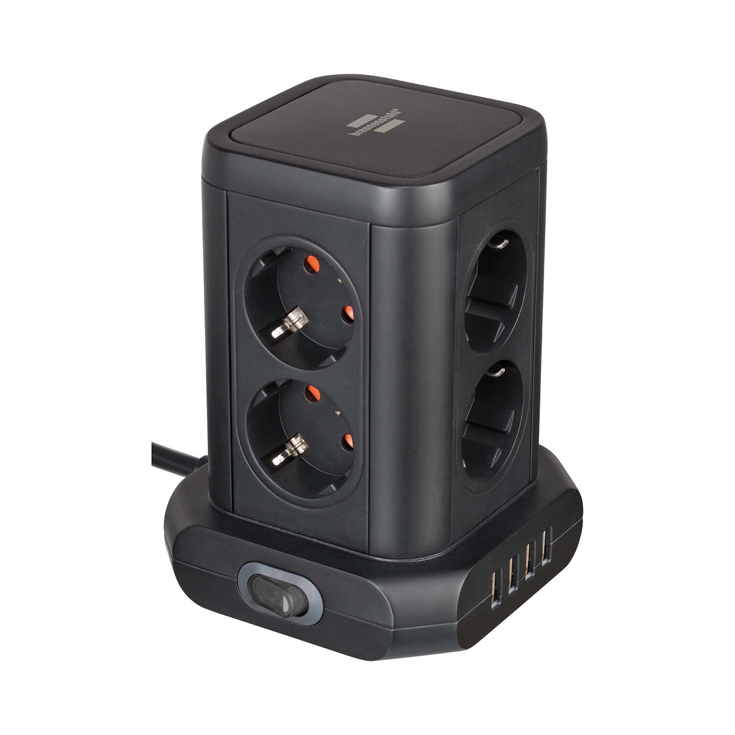 Brennenstuhl Premium Tisch Steckdosenleiste Fach Usb Ports