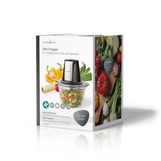 1L Manuell Multi Zerkleinerer Hacken Gemüsescheider Gemüs,Obst, Eier,  Fleisch, Zwiebel