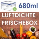 6 Stück Frischhaltedosen Set Aufbewahrungsdose Klick System Deckel Dose Box