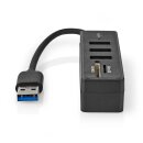 USB-HUB 3.2 - Weiche 3x USB A Buchse + microSD Kartenlesegerät Cardreader PC Laptop