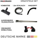 Kombidüse + Rohr + Handgriff + Staubsaugerschlauch kompatibel mit Miele C2 Complete C3 S8 S8340 S8430 SERIES 10563760 7863552 7863553 7863554 7863555 Bodendüse