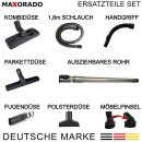 Kombidüse + Rohr + Handgriff + Schlauch + Düsen Ersatzteile Set Zubehör kompatibel mit Miele C2 Complete C3 S8 S8340 S8430 S8520 S8530 S8710 S8730 S8790