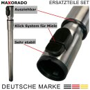 Bodendüse + Rohr + Handgriff + Staubsaugerschlauch kompatibel mit Miele C2 Complete C3 S8 S8340 S8430 SERIES 10563760 7863552 7863553 7863554 7863555 Staubsaugerdüse Düse Griffrohr