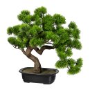 Kunstpflanze Deko Bonsai Kiefer 40cm mit Topf künstlich Kunststoff