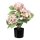 Kunstpflanze Hortensie Hortenisenbusch mit Topf 58cm hoch Deko Busch rosa creme