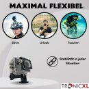 Actioncam Halter 1/4 Zoll Gewinde Adapter für Stativ Tripod kompatibel mit DJI Osmo GoPro Hero Hero+ 3 4 5 6 7 8 9 10 11 12 13 Session Action Cam Kamera Halterung Mount Schraube