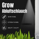 PVC Abluftschlauch 100mm 3m für Grow Box Zelt Schrank Grower Zubehör