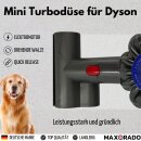 Mini Turbodüse für Dyson V7 V8 V11 V15 Turbinendüse Polsterdüse Milbenbürste Aufsatz