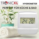 Thermometer Hygrometer Digital für Küche Bad Gewächshaus Innen