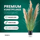 Kunstpflanze Schilfgras Kunstgras Schilf 75cm mit Topf...