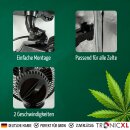 Premium Clip Ventilator oszillierend für Growbox Grow Grower Zelt Lüfter mit Stromkabel groß