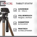 Kamerastativ Tablet Stativ Ständer 105cm für iPad Mini Tablets 7" 10" Samsung Android Kamera Tripod