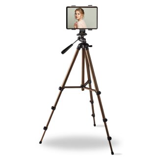 Kamerastativ Tablet Stativ Ständer 134cm für Tablets kompatibel mit iPad Mini Air 1 2 Samsung Android Kamera Tripod