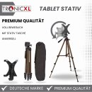 Kamerastativ Tablet Stativ Ständer 134cm für Tablets kompatibel mit iPad Mini Air 1 2 Samsung Android Kamera Tripod