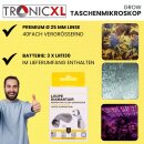 Premium Taschenmikroskop für Grow Cannabis Lupe mit LED Leuchte + UV Grown