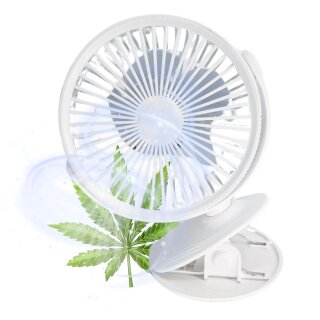 PREMIUM USB Ventilator Grow mit Clip Klipp Klemmventilator für Growbox Zelt