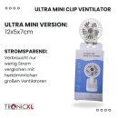 Mini Ventilator mit Clip Auto Sonnenblende Smartphone Laptop Schreibtisch Klipp