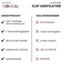 Mini Ventilator mit Clip Auto Sonnenblende Smartphone Laptop Schreibtisch Klipp