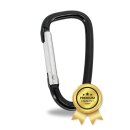 2x Premium Karabiner Karabinerhaken Aluminium Schnapphaken für Camping Reisen Wandern