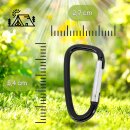 5x Karabiner Karabinerhaken klein Schnapphaken Camping Reisen Wandern