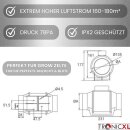 100mm Turboventilator Grow Abluft Lüfter Rohrventilator für Growbox Growzelt