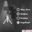 TronicXL Mini Smartphone Stativ drehbar Halterung Ständer Tripod Handy klein Foto Video höhenverstellbar