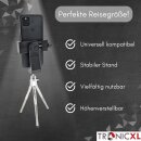 TronicXL Mini Smartphone Stativ drehbar Halterung Ständer Tripod Handy klein Foto Video höhenverstellbar