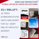 230V Badlüfter mit Kabel Schalter Stecker IPX4 100mm Abluft Zuluft Lüfter Ventilator mit Netzstecker für WC Toilette Keller