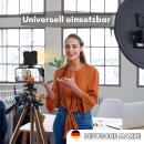 134cm Smartphone Stativ mit Licht drehbar Halterung Ständer Tripod Handy hoch Foto Video höhenverstellbar