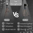 134cm Smartphone Stativ mit Licht drehbar Halterung Ständer Tripod Handy hoch Foto Video höhenverstellbar