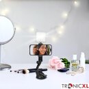 Saugnapf Smartphone Handy Halterung mit Lampe Licht Selfie Auto I lackierter Schreibtisch