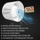 Grow Abluft Set 100mm leise mit Aktivkohlefilter...