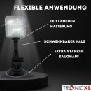 Saugnapf Halterung Videoleuchte Softlight Videolicht 49 LED Foto Lampe für Kaltschuh Blitzschuh