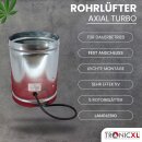 160mm Premium Industrie Axial Rohrlüfter Metall Grow Abluftventilator für Growroom Grower Abluftlüfter Lüfter 160 mm