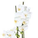 Kunstplanze Phalaenopsis 50cm weiß im Topf Keramik 14,5x8,5cm weiß Deko Idee