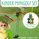 Kinder Minigolf Set 2X Schläger + 8 Bälle +...