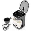 Kleine 1 - 2 Tassen Kaffeemaschine + 2x Tasse + Dauer Filter Kompakt Filterkaffee