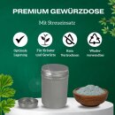 Premium 250ml Kräuterdose mit Streuer Einsatz Kräuter Dose Grobstreuer Streudose Parmesan Oregano