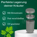 Premium 250ml Kräuterdose mit Streuer Einsatz Kräuter Dose Grobstreuer Streudose Parmesan Oregano