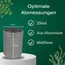 Premium 250ml Kräuterdose mit Streuer Einsatz Kräuter Dose Grobstreuer Streudose Parmesan Oregano