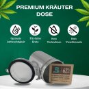 2x 500ml Kräuter Dose für Stash Box Container luftdicht + Boveda 62% Ernte Grow