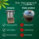 2x 500ml Kräuter Dose für Stash Box Container luftdicht + Boveda 62% Ernte Grow