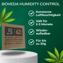 3x Metall 250ml Kräuter Box Stash luftdicht Boveda Pack 62% Grow Aufbewahrung Ernte Dose