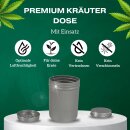 Premium Grow Kräuter Dose für Bubatz Stash Box + Boveda 62% Aufbewahrung Metall