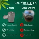 Premium Grow Kräuter Dose für Bubatz Stash Box + Boveda 62% Aufbewahrung Metall