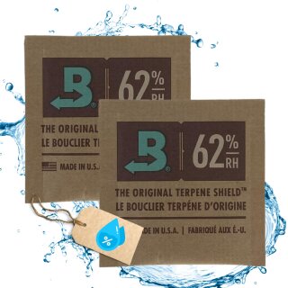 2 Stück Größe 4 I 62% mit Boveda Pack für Grow Aufbewahrung Ernte